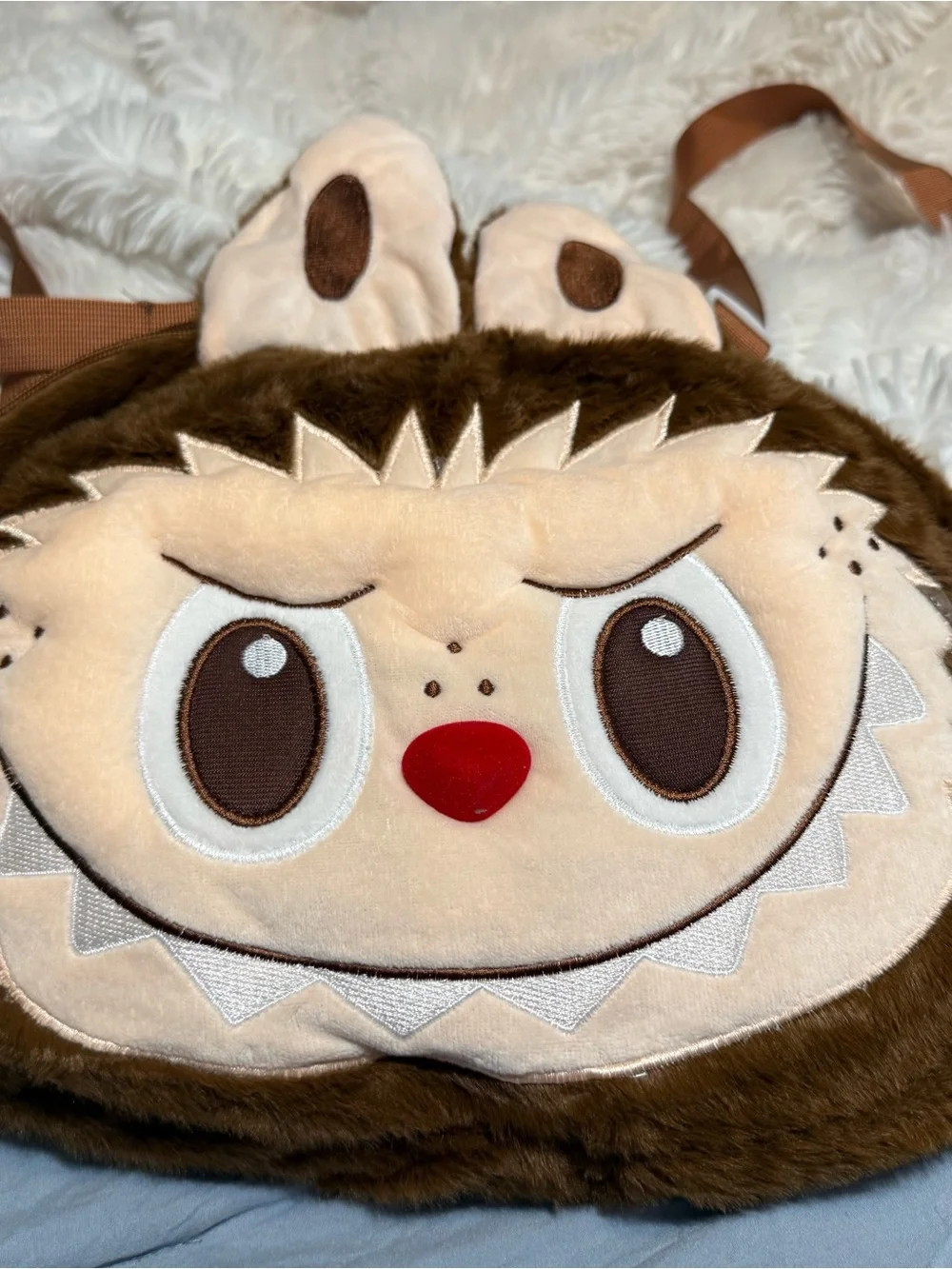 Popmart Labubu Monsters Backpack Cute Fluffy Soft